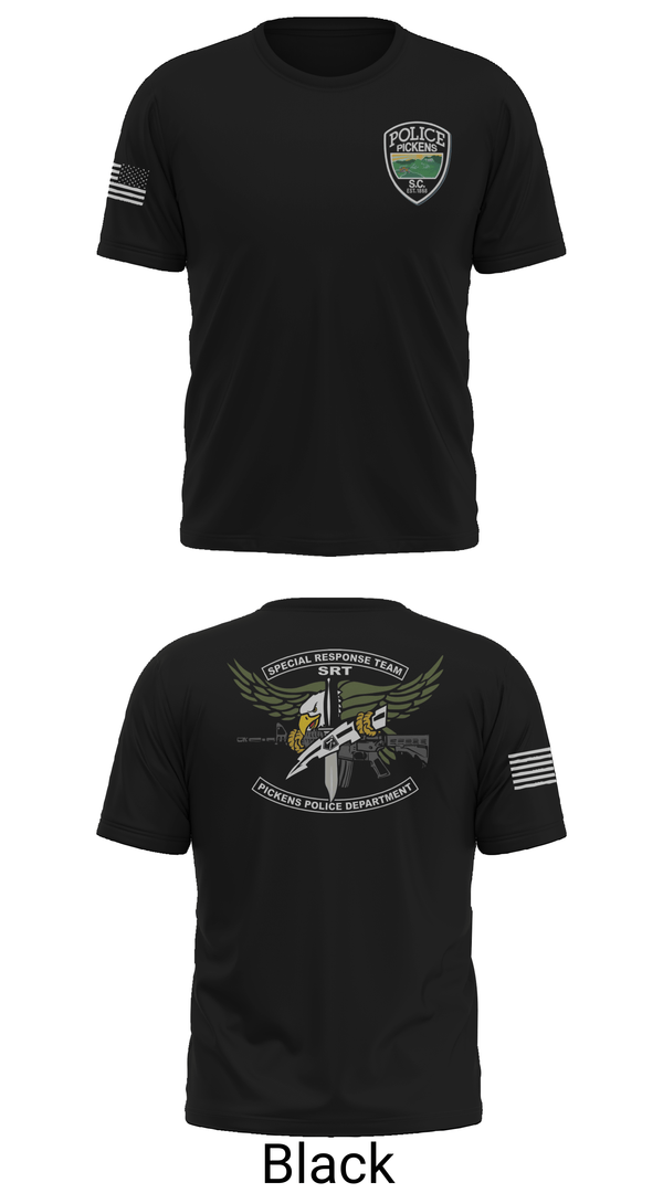 Short Sleeve Performance Shirt, Pickens Police Department Special Response Team, Police, Teamtime, Team time, sublimation, custom sports apparel, team uniforms, spirit wear, spiritwear, sports uniforms, custom shirts, team store, custom team store, fundraiser sports, apparel fundraiser