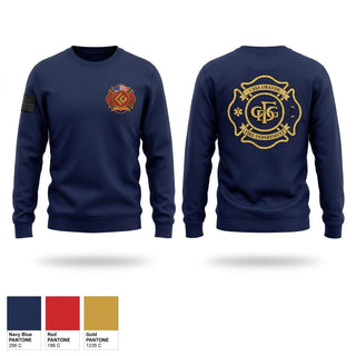 Crew Neck Sweatshirt, Casa Grande Fire Department, Fire Department, Teamtime, Team time, sublimation, custom sports apparel, team uniforms, spirit wear, spiritwear, sports uniforms, custom shirts, team store, custom team store, fundraiser sports, apparel fundraiser