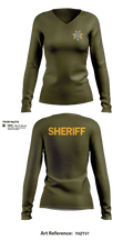 Maquoketa Police Department 20933699 Women's Long Sleeve V-neck Shirt - 2