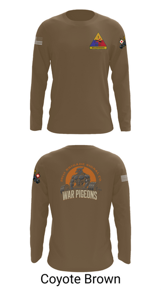 Long Sleeve Performance Shirt, 261st War Pigeons, Army, Teamtime, Team time, sublimation, custom sports apparel, team uniforms, spirit wear, spiritwear, sports uniforms, custom shirts, team store, custom team store, fundraiser sports, apparel fundraiser