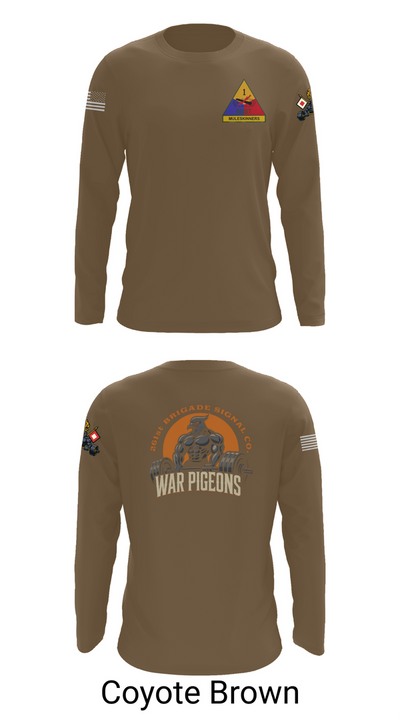 261st War Pigeons Long Sleeve Performance Shirt 6