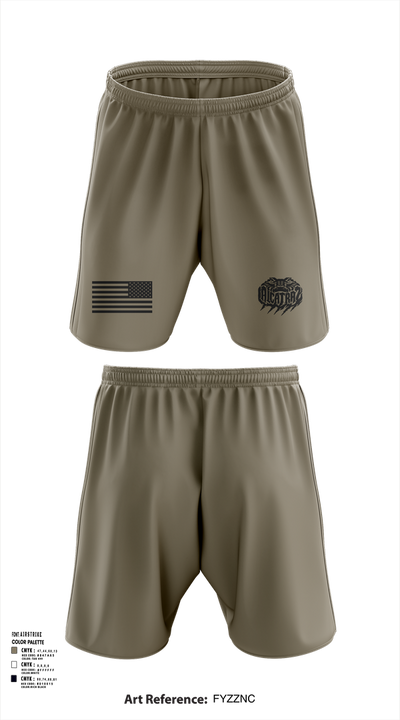 Alligator Alcatraz Athletic Shorts With Pockets - 102