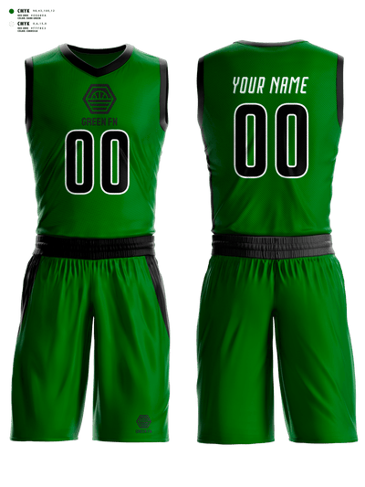 Green fn 74053106 Basketball Uniform - 1