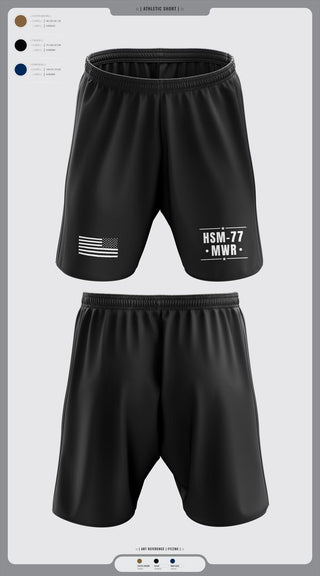Athletic Shorts With Pockets, HSM-77 MWR, , Teamtime, Team time, sublimation, custom sports apparel, team uniforms, spirit wear, spiritwear, sports uniforms, custom shirts, team store, custom team store, fundraiser sports, apparel fundraiser