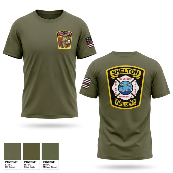 Old School Cotton Feel Shirt, Echo Hose H&L Co. 1, Fire Department, Teamtime, Team time, sublimation, custom sports apparel, team uniforms, spirit wear, spiritwear, sports uniforms, custom shirts, team store, custom team store, fundraiser sports, apparel fundraiser