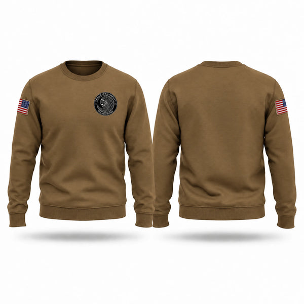 Crew Neck Sweatshirt, 3ABСТ 2-7 CAV BLACKHAWK COMPANY, Army, Teamtime, Team time, sublimation, custom sports apparel, team uniforms, spirit wear, spiritwear, sports uniforms, custom shirts, team store, custom team store, fundraiser sports, apparel fundraiser