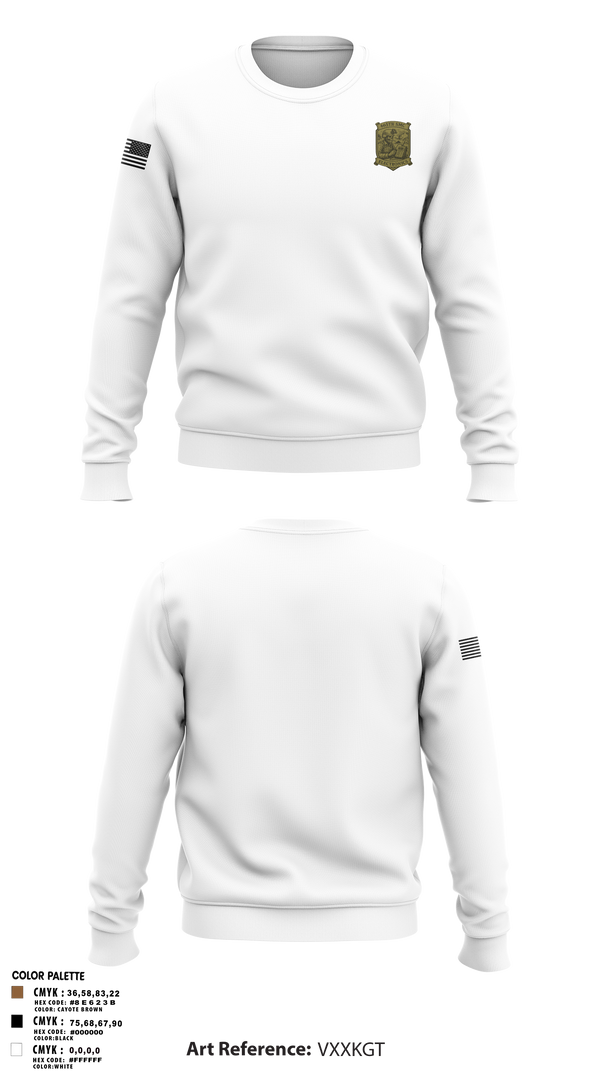 Crew Neck Sweatshirt, 665th SMC, Army, Teamtime, Team time, sublimation, custom sports apparel, team uniforms, spirit wear, spiritwear, sports uniforms, custom shirts, team store, custom team store, fundraiser sports, apparel fundraiser