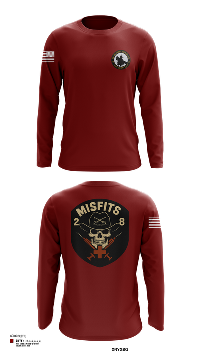 2-8 Cav, HHC, Medic Platoon 50281984 Long Sleeve Performance Shirt 102