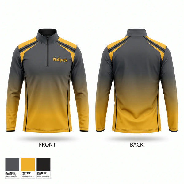 Quarter Zip Jacket, Wolfpack, Softball, Teamtime, Team time, sublimation, custom sports apparel, team uniforms, spirit wear, spiritwear, sports uniforms, custom shirts, team store, custom team store, fundraiser sports, apparel fundraiser