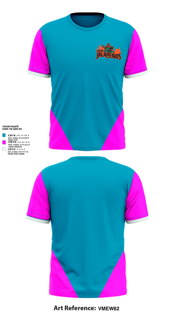 Jalapeños 22518044 Short Sleeve Performance Shirt - 1