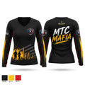 MTC MAFIA Women's Long Sleeve V-neck Shirt - 1
