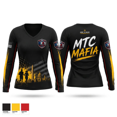 MTC MAFIA Women's Long Sleeve V-neck Shirt - 1