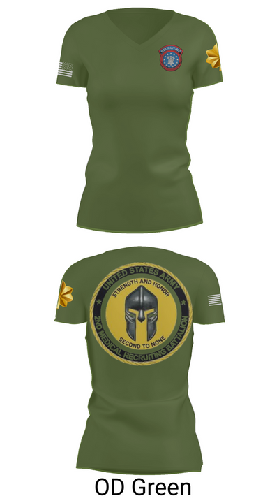 USAREC 88985751 Women's Short Sleeve V-neck Shirt - 48