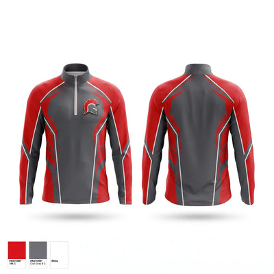 Chenango Valley Youth Football 33562645 Quarter Zip Jacket - 1