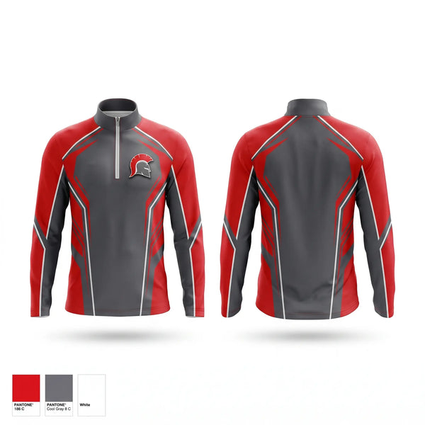 Quarter Zip Jacket, Chenango Valley Youth Football, , Teamtime, Team time, sublimation, custom sports apparel, team uniforms, spirit wear, spiritwear, sports uniforms, custom shirts, team store, custom team store, fundraiser sports, apparel fundraiser