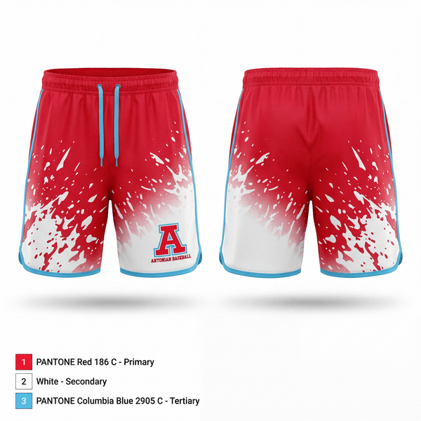 Athletic Shorts With Pockets, Antonian College Prep Baseball, Baseball, Teamtime, Team time, sublimation, custom sports apparel, team uniforms, spirit wear, spiritwear, sports uniforms, custom shirts, team store, custom team store, fundraiser sports, apparel fundraiser