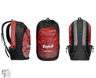 Gear Bag, Thunder, Softball, Teamtime, Team time, sublimation, custom sports apparel, team uniforms, spirit wear, spiritwear, sports uniforms, custom shirts, team store, custom team store, fundraiser sports, apparel fundraiser