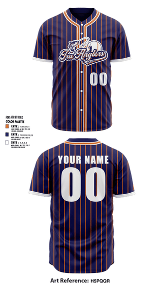 Full Button Baseball Jersey, Ira Township Anglers, Baseball, Teamtime, Team time, sublimation, custom sports apparel, team uniforms, spirit wear, spiritwear, sports uniforms, custom shirts, team store, custom team store, fundraiser sports, apparel fundraiser