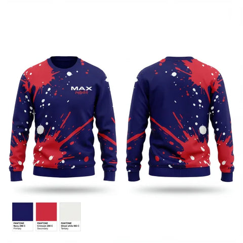 Crew Neck Sweatshirt, MAX Fastpitch, Softball, Teamtime, Team time, sublimation, custom sports apparel, team uniforms, spirit wear, spiritwear, sports uniforms, custom shirts, team store, custom team store, fundraiser sports, apparel fundraiser