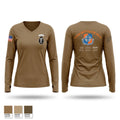 Titan Battalion ROTC 37526906 Women's Long Sleeve V-neck Shirt - 1