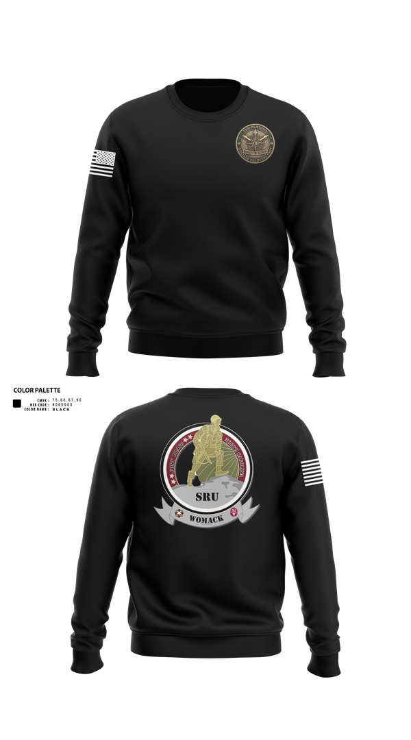 Crew Neck Sweatshirt, Soldier Recovery Unit, Army, Teamtime, Team time, sublimation, custom sports apparel, team uniforms, spirit wear, spiritwear, sports uniforms, custom shirts, team store, custom team store, fundraiser sports, apparel fundraiser