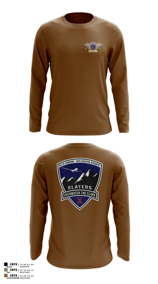 Long Sleeve Performance Shirt, 2-10 AHB Knighthawks, Army, Teamtime, Team time, sublimation, custom sports apparel, team uniforms, spirit wear, spiritwear, sports uniforms, custom shirts, team store, custom team store, fundraiser sports, apparel fundraiser