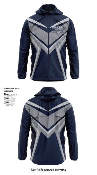 Windbreaker, Immaculate Cheer, Cheer, Teamtime, Team time, sublimation, custom sports apparel, team uniforms, spirit wear, spiritwear, sports uniforms, custom shirts, team store, custom team store, fundraiser sports, apparel fundraiser