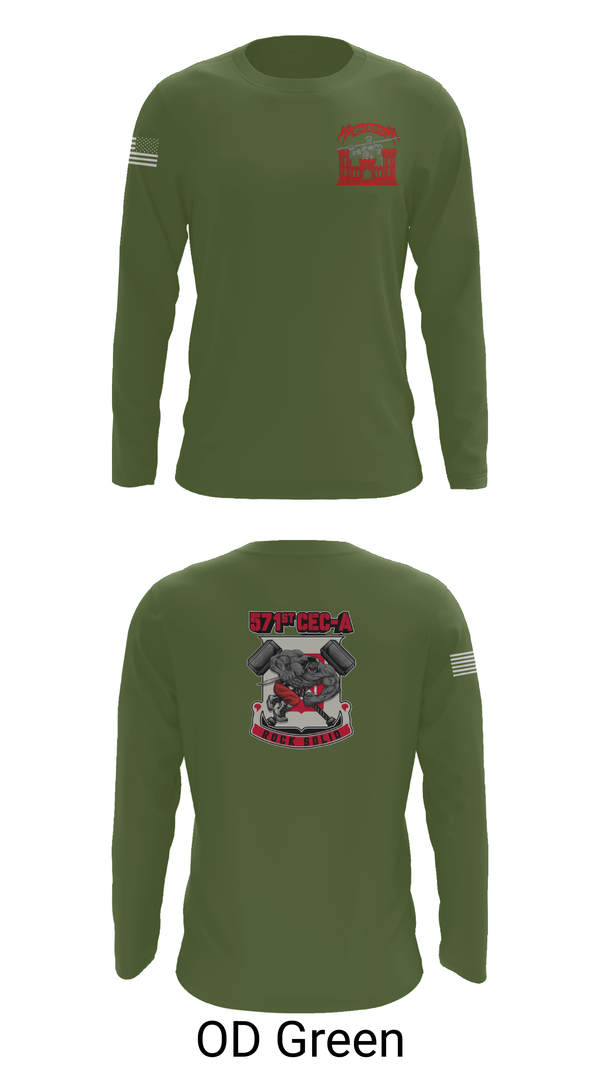 Long Sleeve Performance Shirt, 571st CEC-A, , Teamtime, Team time, sublimation, custom sports apparel, team uniforms, spirit wear, spiritwear, sports uniforms, custom shirts, team store, custom team store, fundraiser sports, apparel fundraiser