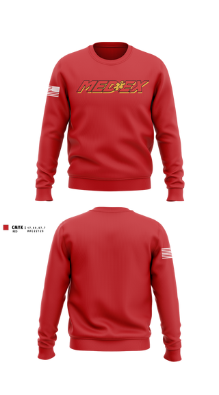 Crew Neck Sweatshirt, MedEx EMS, EMS/EMT, Teamtime, Team time, sublimation, custom sports apparel, team uniforms, spirit wear, spiritwear, sports uniforms, custom shirts, team store, custom team store, fundraiser sports, apparel fundraiser