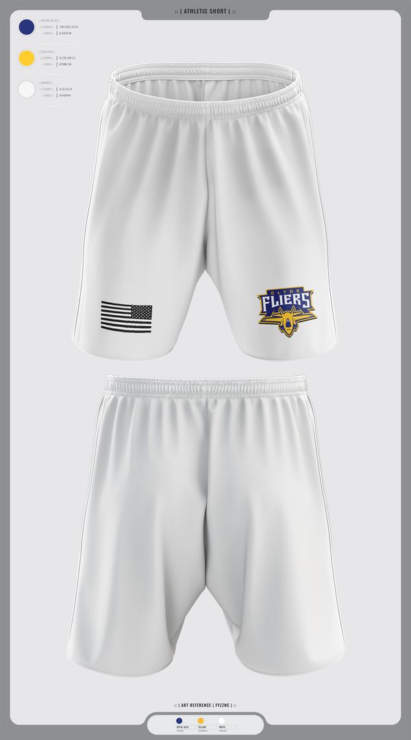 Athletic Shorts With Pockets, Clyde Fliers, Golf, Teamtime, Team time, sublimation, custom sports apparel, team uniforms, spirit wear, spiritwear, sports uniforms, custom shirts, team store, custom team store, fundraiser sports, apparel fundraiser