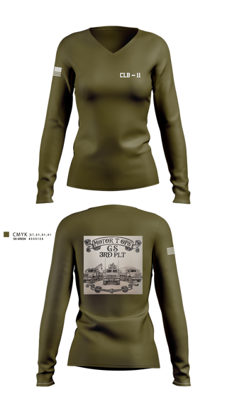 Womens Long Sleeve Vneck Shirt, CLB-11, , Teamtime, Team time, sublimation, custom sports apparel, team uniforms, spirit wear, spiritwear, sports uniforms, custom shirts, team store, custom team store, fundraiser sports, apparel fundraiser