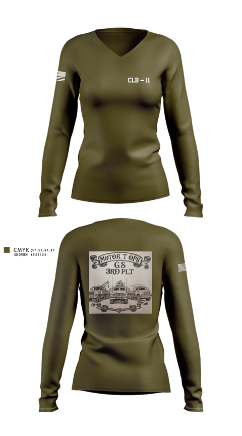 Womens Long Sleeve Vneck Shirt, CLB-11, , Teamtime, Team time, sublimation, custom sports apparel, team uniforms, spirit wear, spiritwear, sports uniforms, custom shirts, team store, custom team store, fundraiser sports, apparel fundraiser