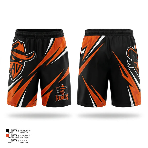 Athletic Shorts With Pockets, AV Rebels, , Teamtime, Team time, sublimation, custom sports apparel, team uniforms, spirit wear, spiritwear, sports uniforms, custom shirts, team store, custom team store, fundraiser sports, apparel fundraiser