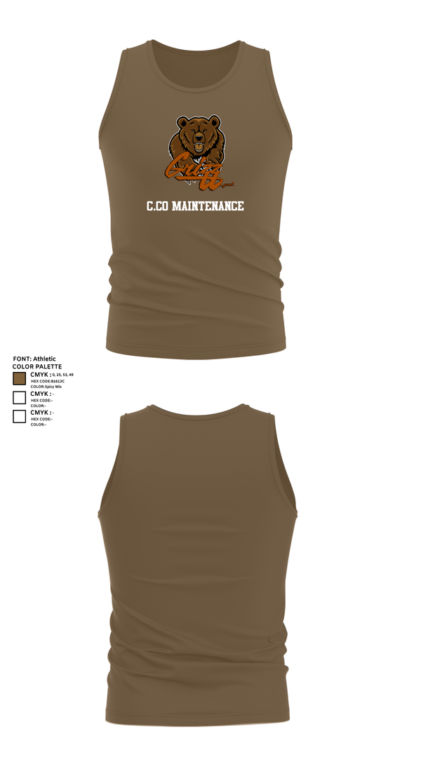 Tank Top, C.co Maintenance, , Teamtime, Team time, sublimation, custom sports apparel, team uniforms, spirit wear, spiritwear, sports uniforms, custom shirts, team store, custom team store, fundraiser sports, apparel fundraiser