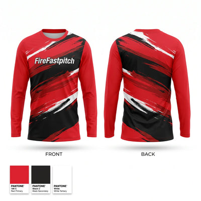Fire-Fastpitch Long Sleeve Performance Shirt 1