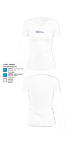 North Carolina Department of Adult Corrections 88235806 Women's Short Sleeve V-neck Shirt - 18