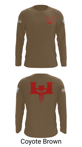 Long Sleeve Performance Shirt, B co 334th BEB, , Teamtime, Team time, sublimation, custom sports apparel, team uniforms, spirit wear, spiritwear, sports uniforms, custom shirts, team store, custom team store, fundraiser sports, apparel fundraiser