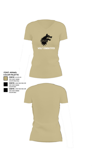 Womens Short Sleeve Vneck Shirt, Wolf Combatives, Army, Teamtime, Team time, sublimation, custom sports apparel, team uniforms, spirit wear, spiritwear, sports uniforms, custom shirts, team store, custom team store, fundraiser sports, apparel fundraiser
