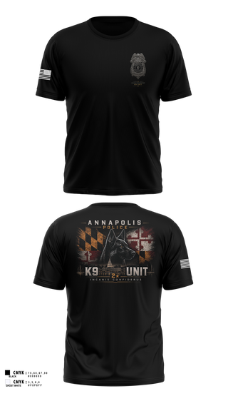 Short Sleeve Performance Shirt, Annapolis Police K9 Unit, Police, Teamtime, Team time, sublimation, custom sports apparel, team uniforms, spirit wear, spiritwear, sports uniforms, custom shirts, team store, custom team store, fundraiser sports, apparel fundraiser