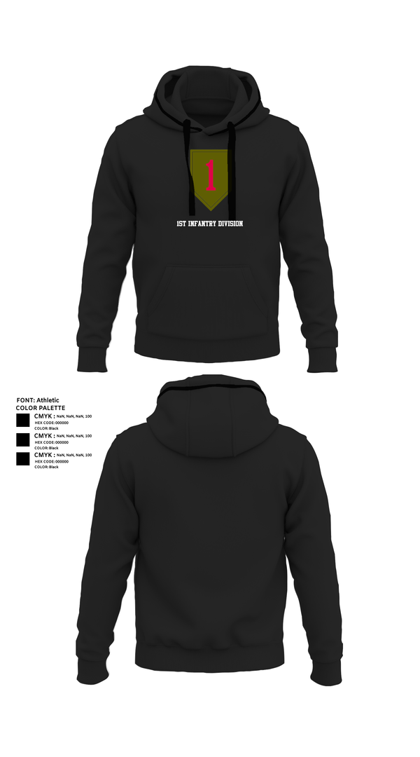 Hoodie, 1st Infantry Division, Army, Teamtime, Team time, sublimation, custom sports apparel, team uniforms, spirit wear, spiritwear, sports uniforms, custom shirts, team store, custom team store, fundraiser sports, apparel fundraiser