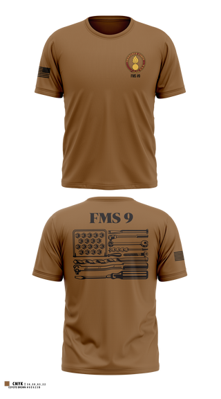 Short Sleeve Performance Shirt, FMS #9, Army, Teamtime, Team time, sublimation, custom sports apparel, team uniforms, spirit wear, spiritwear, sports uniforms, custom shirts, team store, custom team store, fundraiser sports, apparel fundraiser