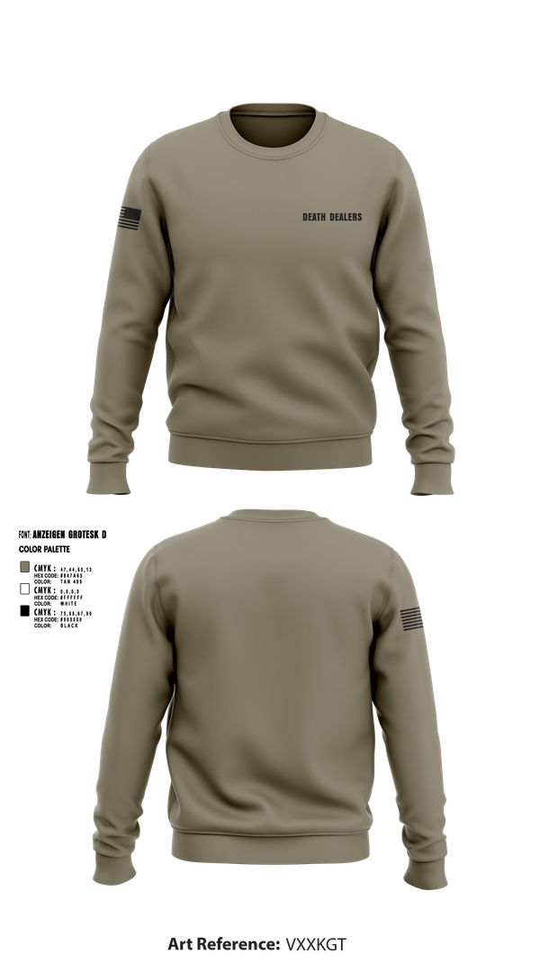 Crew Neck Sweatshirt, Death dealers, , Teamtime, Team time, sublimation, custom sports apparel, team uniforms, spirit wear, spiritwear, sports uniforms, custom shirts, team store, custom team store, fundraiser sports, apparel fundraiser