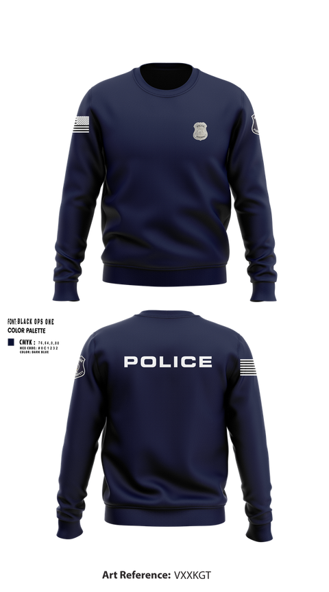 Crew Neck Sweatshirt, RRPD, Police, Teamtime, Team time, sublimation, custom sports apparel, team uniforms, spirit wear, spiritwear, sports uniforms, custom shirts, team store, custom team store, fundraiser sports, apparel fundraiser