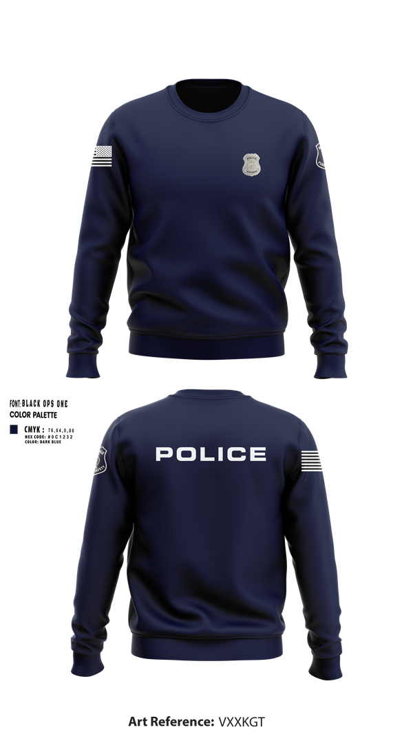 Crew Neck Sweatshirt, RRPD, Police, Teamtime, Team time, sublimation, custom sports apparel, team uniforms, spirit wear, spiritwear, sports uniforms, custom shirts, team store, custom team store, fundraiser sports, apparel fundraiser