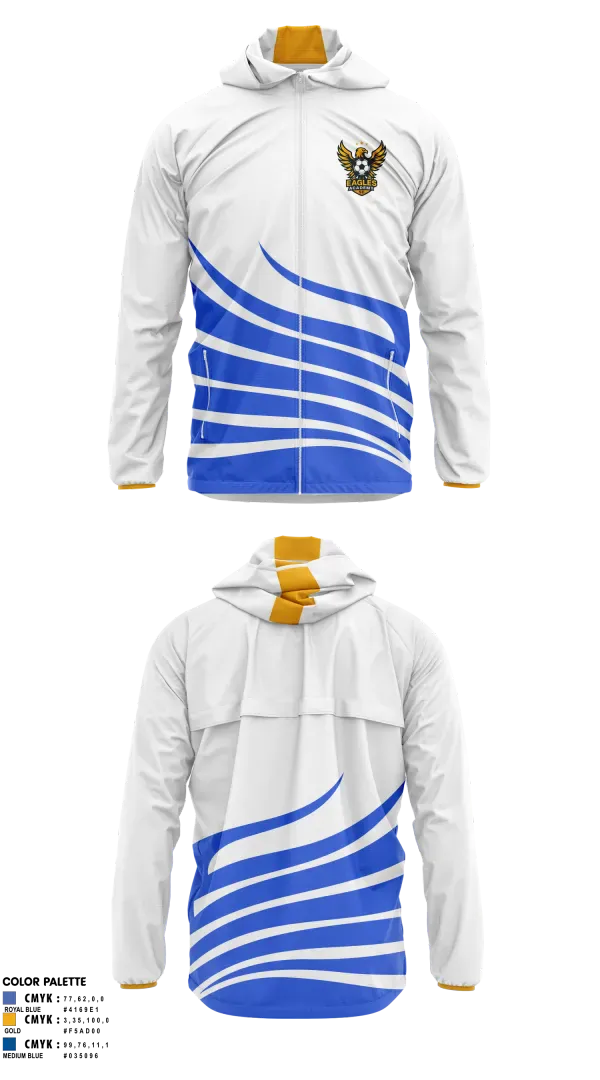 Windbreaker, Eagles Academy SC, Men's Soccer, Teamtime, Team time, sublimation, custom sports apparel, team uniforms, spirit wear, spiritwear, sports uniforms, custom shirts, team store, custom team store, fundraiser sports, apparel fundraiser