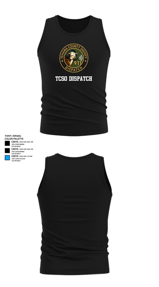 Tank Top, TCSO DISPATCH, , Teamtime, Team time, sublimation, custom sports apparel, team uniforms, spirit wear, spiritwear, sports uniforms, custom shirts, team store, custom team store, fundraiser sports, apparel fundraiser