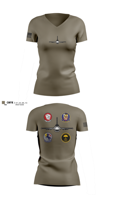 20 OSS Women's Short Sleeve V-neck Shirt - 3