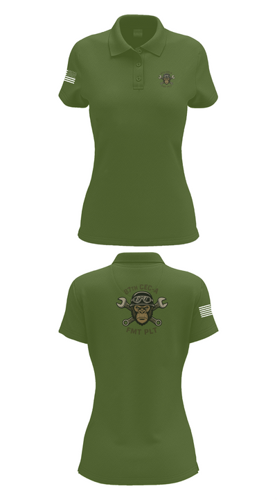 87th CEC-A FMT PLT 27162663 Women's Short Sleeve Performance Polo  - 55