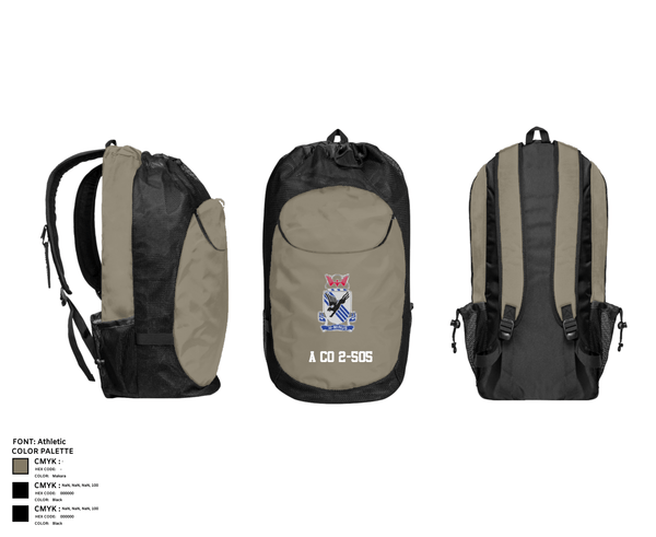 Gear Bag, A CO 2-505, Army, Teamtime, Team time, sublimation, custom sports apparel, team uniforms, spirit wear, spiritwear, sports uniforms, custom shirts, team store, custom team store, fundraiser sports, apparel fundraiser