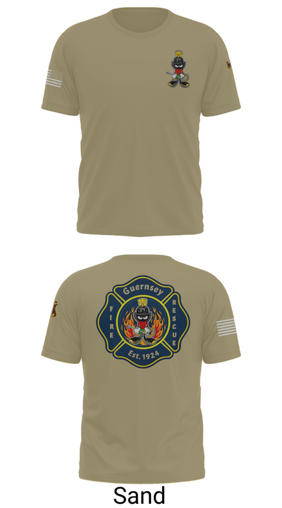Guernsey Fire & Rescue 73903813 Old School Cotton Feel Shirt - 90